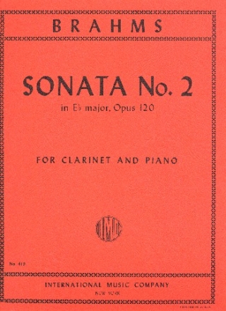 Sonata e flat major op.120 for clarinet and piano