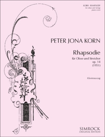 Rhapsodie op.14 fr Oboe und Streicher fr Oboe und Klavier