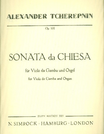 Sonata da chiesa op.101 fr Viola da Gamba und Orgel