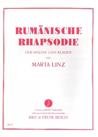 Rumnische Rhapsodie fr Violine und Klavier