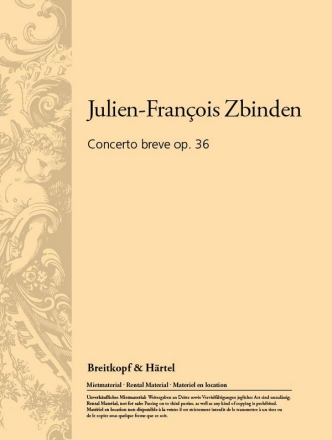 Concerto breve op.36 (1962) fr Violoncello und Orchester fr Violoncello und Klavier