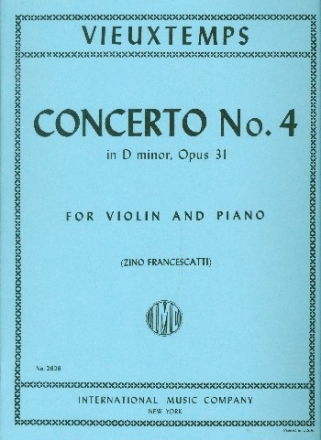 Concerto d minor op.31 no.4 for violin and piano