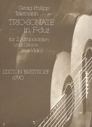 Triosonate F-Dur fr 2 Altblockflten und Gitarre