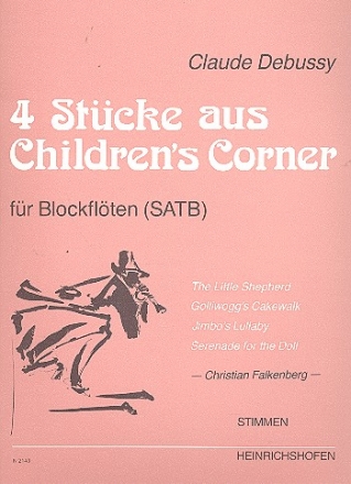 4 Stcke aus Children's Corner fr Blockflten (SATB) Stimmen