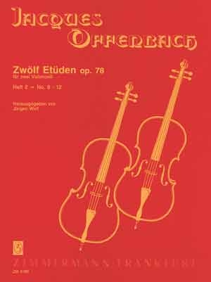 12 Etden op.78 Band 2 (Nr.8-12) fr 2 Violoncelli