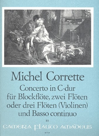 Concerto C-Dur op.4,3 fr Blockflte, 2 (3) Flten und Bc