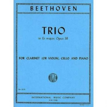 Trio E flat major op.38 for clarinet, cello and piano