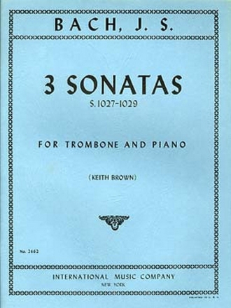 3 Sonatas for trombone and piano