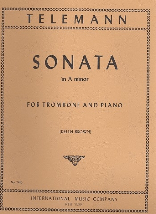 Sonata a minor for trombone and piano