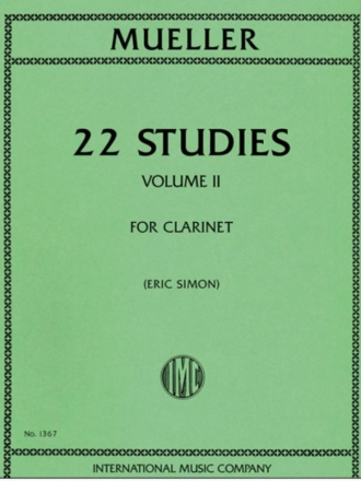 22 Studies vol.2 (nos.12-22) for clarinet