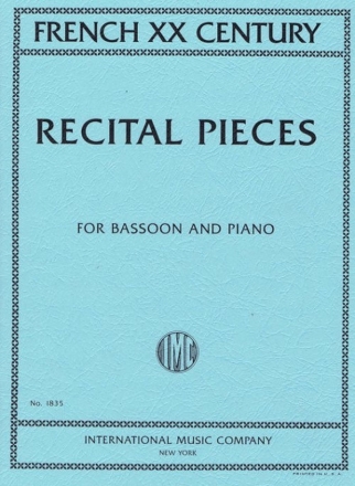 French recital pieces from the 20th century for 2 bassoons and piano