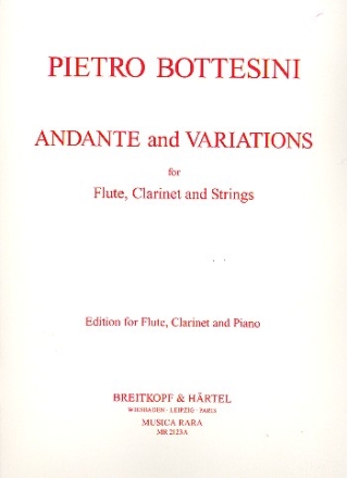 Andante and Variations for flute, clarinet and piano reduction