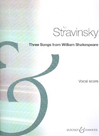 Three Songs from William Shakespeare fr Mezzo-Sopran, Flte, Klarinette und Viola Klavierauszug