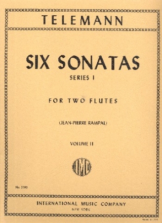 6 Sonatas vol.2 for 2 (nos.4-6) for 2 flutes