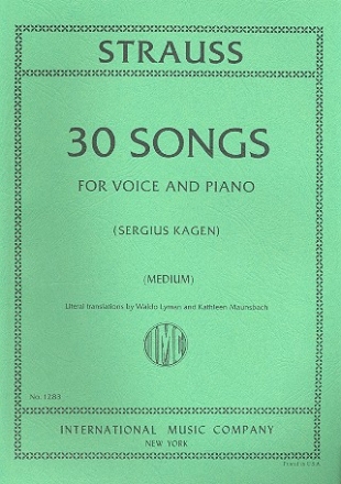 30 Songs for medium voice and piano (dt/en)