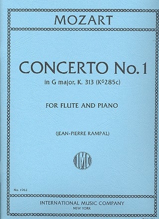 Concerto G major KV313 no.1 for flute and piano