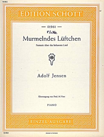 Murmelndes Lftchen fr Klavier voss, fred m., ed