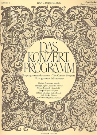 Das Konzertprogramm Band 3 fr Klavier (Cembalo)