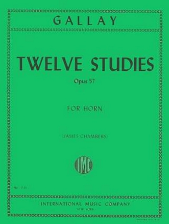 12 Studies op.57 for horn CHAMBERS, JAMES, ED