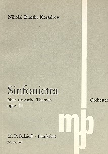 Sinfonietta ber russische Themen op.31 fr Orchester Studienpartitur