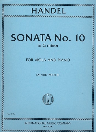 Sonata g minor no.10 for viola and piano