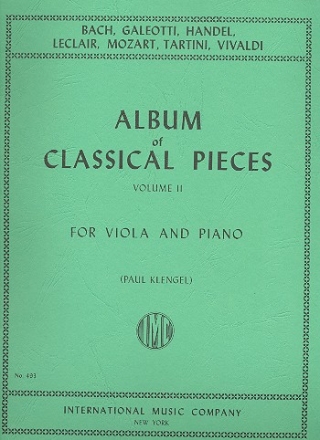 Album of classical Pieces vol.2 for viola and piano