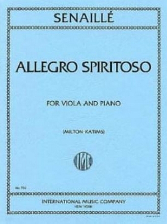 Allegro spiritoso for viola and piano KATIMS, MILTON, ED