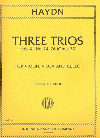 3 Trios op.32 for violin, viola and cello