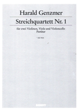 Streichquartett Nr. 1 GeWV 335 fr Streichquartett Partitur