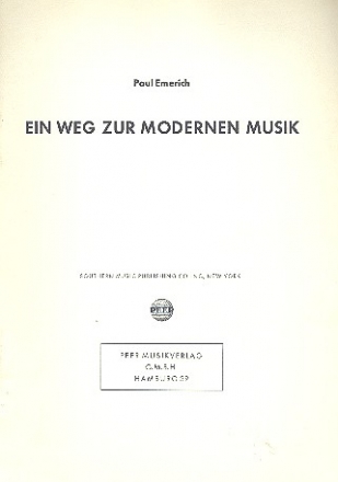 Ein Weg zur modernen Musik fr Klavier