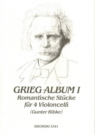 Grieg-Album Band 1 romantische Stcke fr 4 Violoncelli,  Stimmen