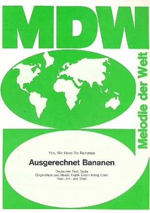 Ausgerechnet Bananen: Einzelausgabe Gesang und Klavier