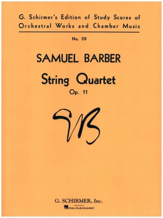 String Quartet op.11 study score