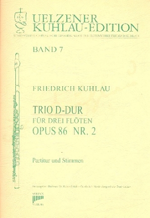 Trio D-Dur op.86,2  fr 3 Flten Partitur und Stimmen