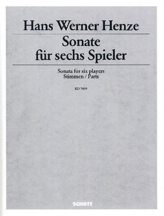 Sonate fr sechs Spieler fr Ensemble Stimmensatz