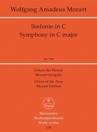 Snfonie C-Dur KV338 fr Orchester Studienpartitur