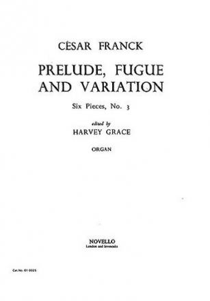 Prelude, fugue and variation for organ