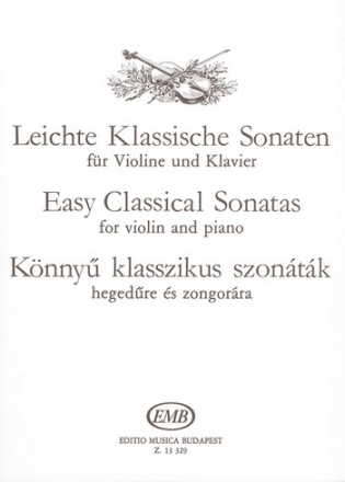 Leichte klassische Sonaten fr Violine und Klavier