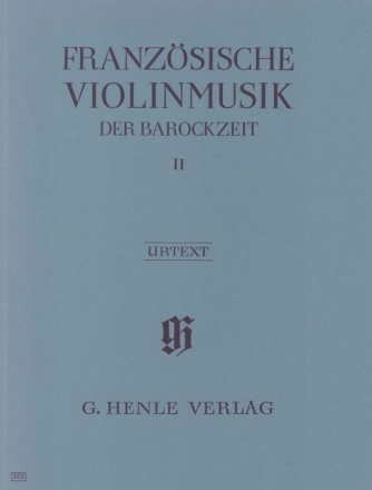 Franzsische Violinmusik der Barockzeit Band 2 fr Violine und Bc