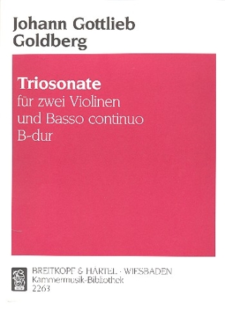 Triosonate B-Dur fr 2 Violinen und Bc