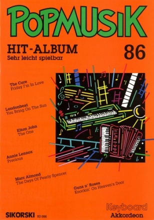 POPMUSIK HIT-ALBUM BAND 86 FUER KEYBOARD / AKKORDEON