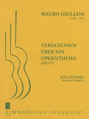 Variationen ber ein Opernthema op.72 fr Gitarre solo