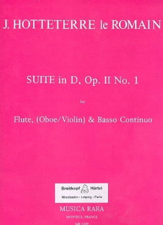 Suite in D op.2,1 for flute (oboe, violin) and bc