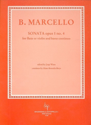 Sonate op.1,4 fr Flte (Violine) und Bc