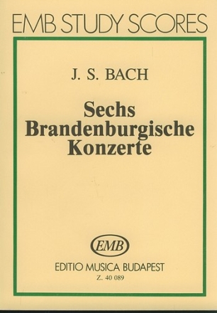 6 Brandenburgische Konzerte Studienpartitur