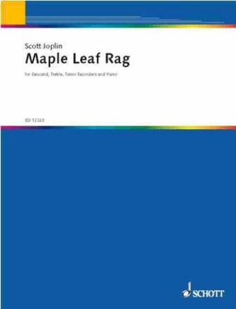 Maple Leaf Rag fr 3 Blockflten (SAT) und Klavier