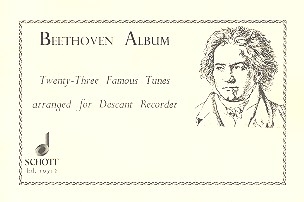 Beethoven Album 23 famous tunes for descant recorder