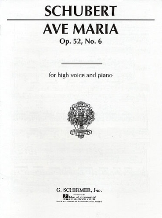 Ave Maria fr hohe Singstimme und Klavier (dt/en/la)