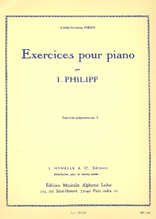 EXERCICES POUR PIANO EXERCICES PREPARATOIRES 1