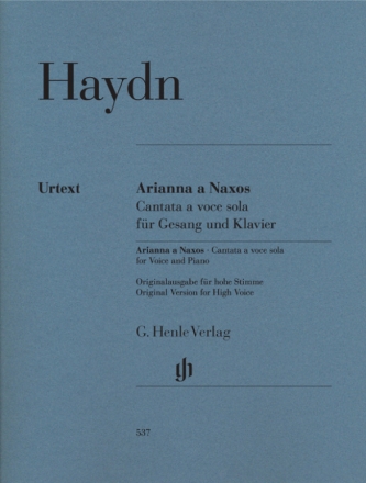 Arianna a Naxos Cantata a voce solo fr Gesang und Klavier